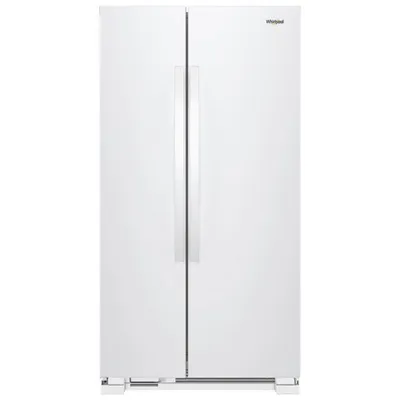 Whirlpool 36" 24.9 Cu. Ft. Side-by-Side Refrigerator with LED Lighting (WRS315SNHW) - White