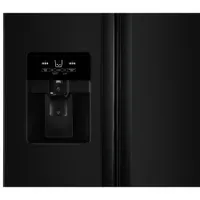 Réfrigérateur côte à côte 21,2 pi³ 33 po/distributeur eau/glaçons de Whirlpool (WRS321SDHB) - Noir