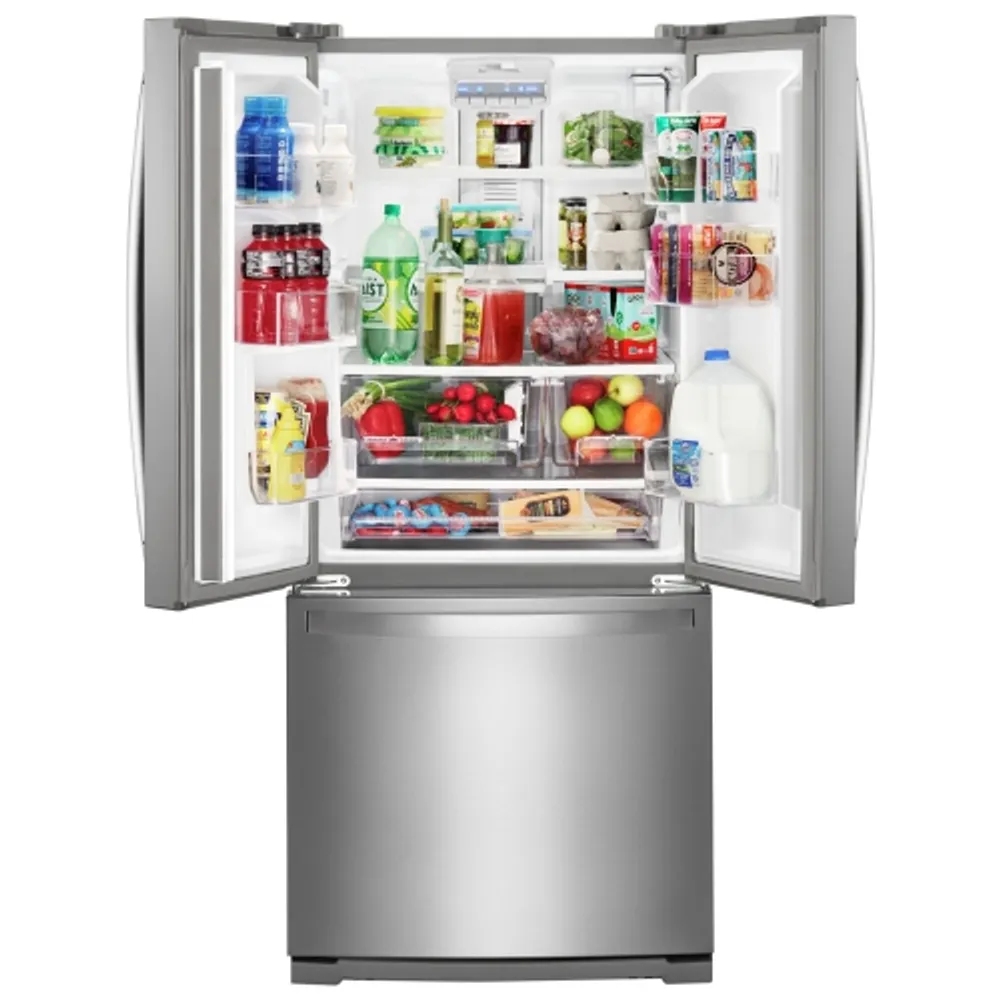 Whirlpool 30" 19.7 Cu. Ft. French Door Refrigerator with LED Lighting (WRF560SFHZ) - Stainless Steel