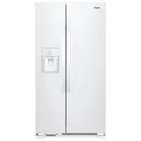 Whirlpool 36" 24.5 Cu. Ft. Side-By-Side Refrigerator w/ Ice Dispenser (WRS325SDHW) - White