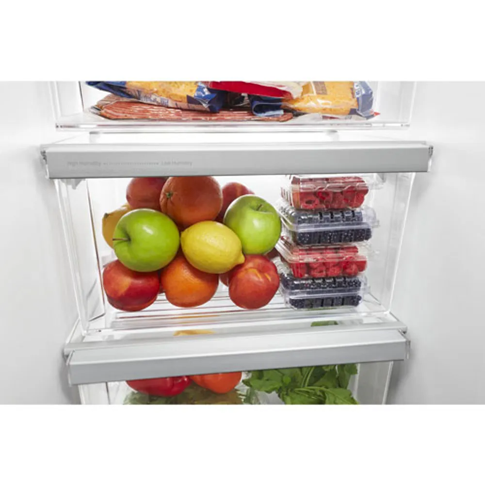 Whirlpool 36" 24.5 Cu. Ft. Side-By-Side Refrigerator w/ Ice Dispenser (WRS325SDHZ) - Stainless