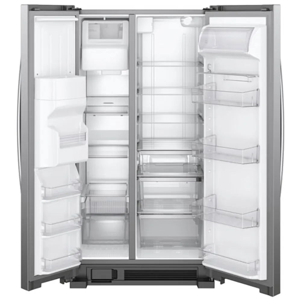 Whirlpool 36" 24.5 Cu. Ft. Side-By-Side Refrigerator w/ Ice Dispenser (WRS325SDHZ) - Stainless