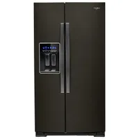 Whirlpool 36" 28.5 Cu. Ft. Side-By-Side Refrigerator w/ Ice Dispenser (WRS588FIHV) - Black Stainless