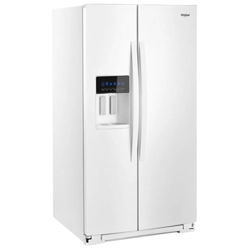 Whirlpool 36" 28.5 Cu. Ft. Side-By-Side Refrigerator w/ Ice Dispenser (WRS588FIHW) - White