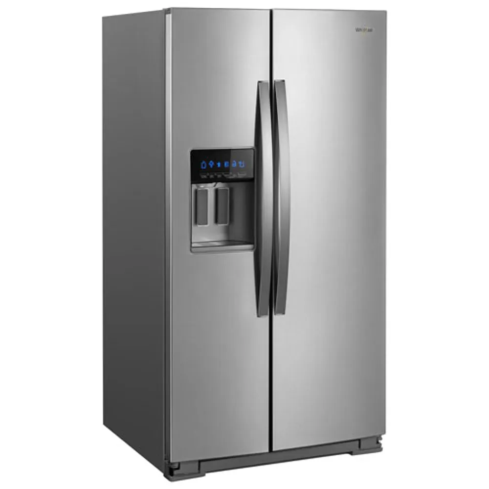 Whirlpool 36" 28.5 Cu. Ft. Side-By-Side Refrigerator w/ Ice Dispenser (WRS588FIHZ) - Stainless Steel