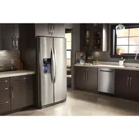 Whirlpool 36" 28.5 Cu. Ft. Side-By-Side Refrigerator w/ Ice Dispenser (WRS588FIHZ) - Stainless Steel