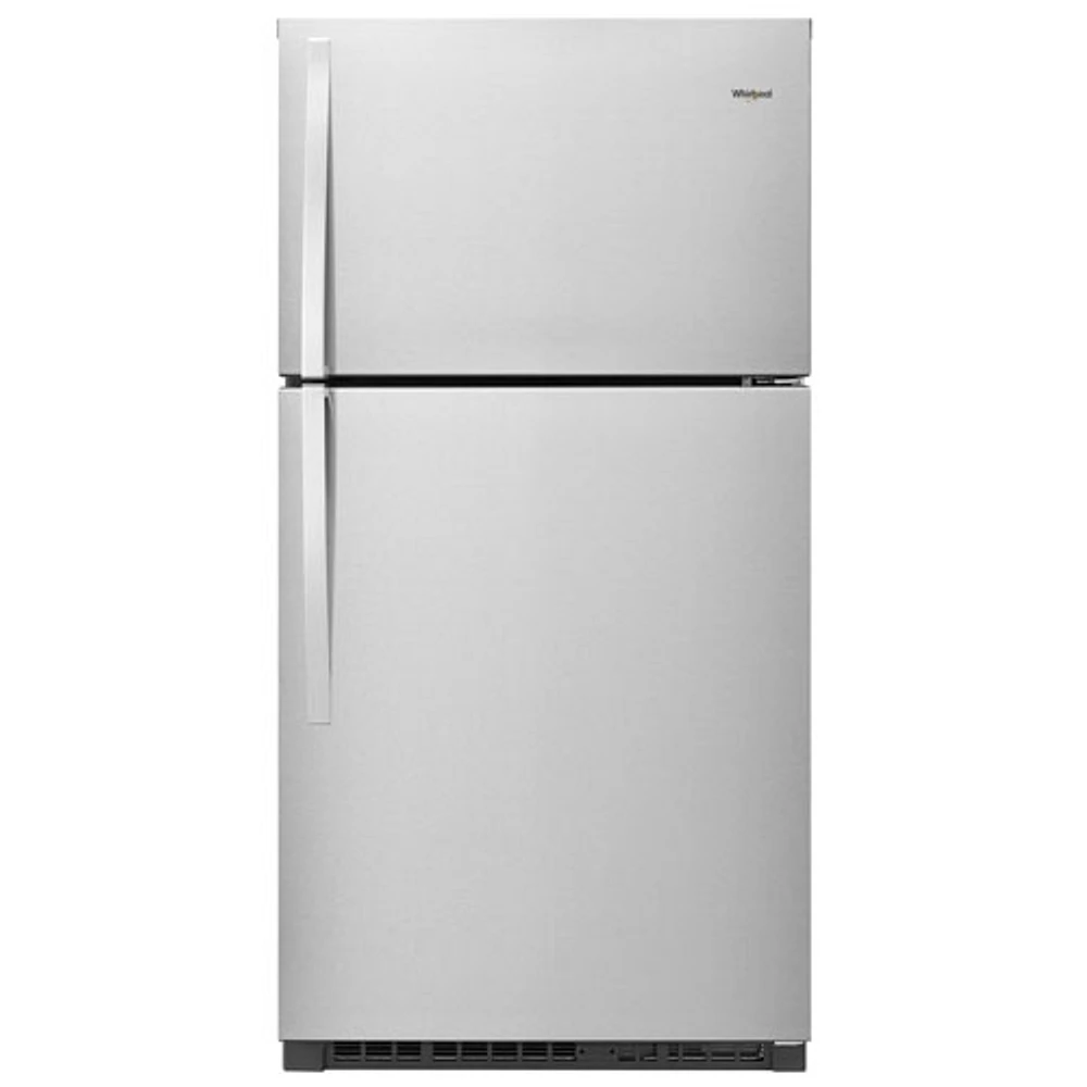 Whirlpool 33" 21.3 Cu. Ft. Top Freezer Refrigerator with LED Lighting (WRT541SZDZ) - Stainless Steel