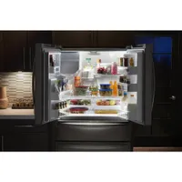 Whirlpool 36" 4-Door French Door Refrigerator w/ Ice & Water Dispenser (WRX735SDHV) -Black Stainless