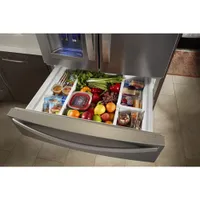 Whirlpool 36" 4-Door French Door Refrigerator w/ Ice & Water Dispenser (WRX735SDHZ) -Stainless Steel