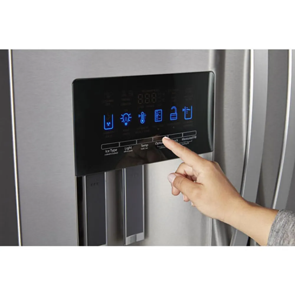 Whirlpool 36" 4-Door French Door Refrigerator w/ Ice & Water Dispenser (WRX735SDHZ) -Stainless Steel