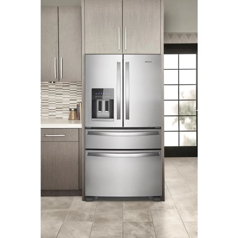 Whirlpool 36" 4-Door French Door Refrigerator w/ Ice & Water Dispenser (WRX735SDHZ) -Stainless Steel