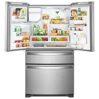 Whirlpool 36" 4-Door French Door Refrigerator w/ Ice & Water Dispenser (WRX735SDHZ) -Stainless Steel