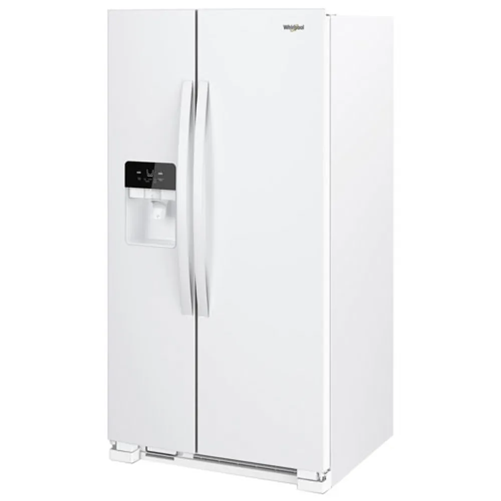 Whirlpool 33" 21.2 Cu. Ft. Side-By-Side Refrigerator w/ Ice Dispenser (WRS321SDHW) -White