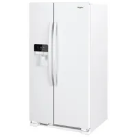 Whirlpool 33" 21.2 Cu. Ft. Side-By-Side Refrigerator w/ Ice Dispenser (WRS321SDHW) -White