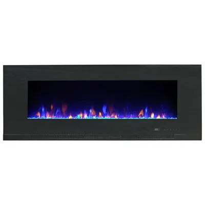 Paramount Mirage 50" Wall-Mounted Electric Fireplace - 4,600 BTU - Black