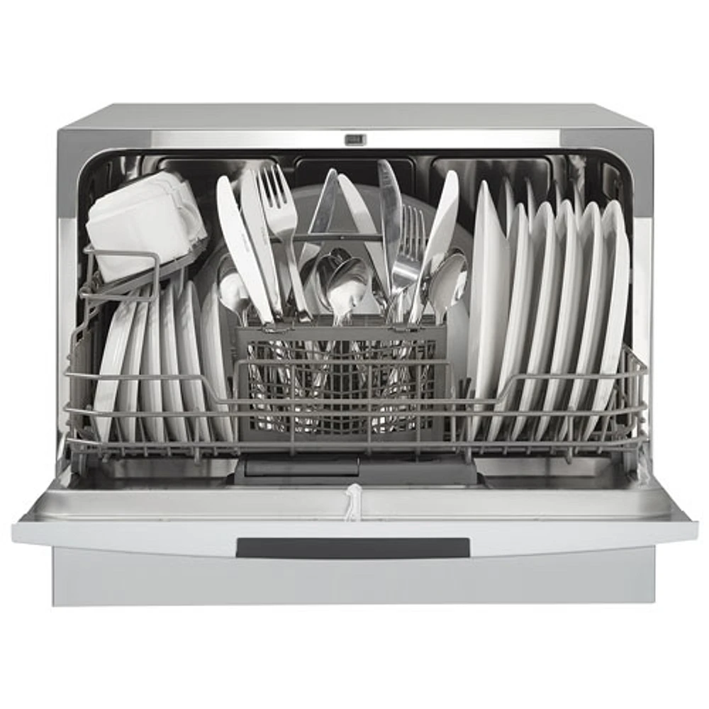 Danby 22" 54dB Portable Dishwasher with Stainless Steel Tub (DDW631SDB) - Stainless Steel/Silver