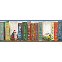 Chesapeake Hide And Seek Stevie Play The Game Bookshelf Border - Blue