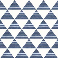 A-Street Prints Geometrie Summit Triangle Wallpaper - Blue