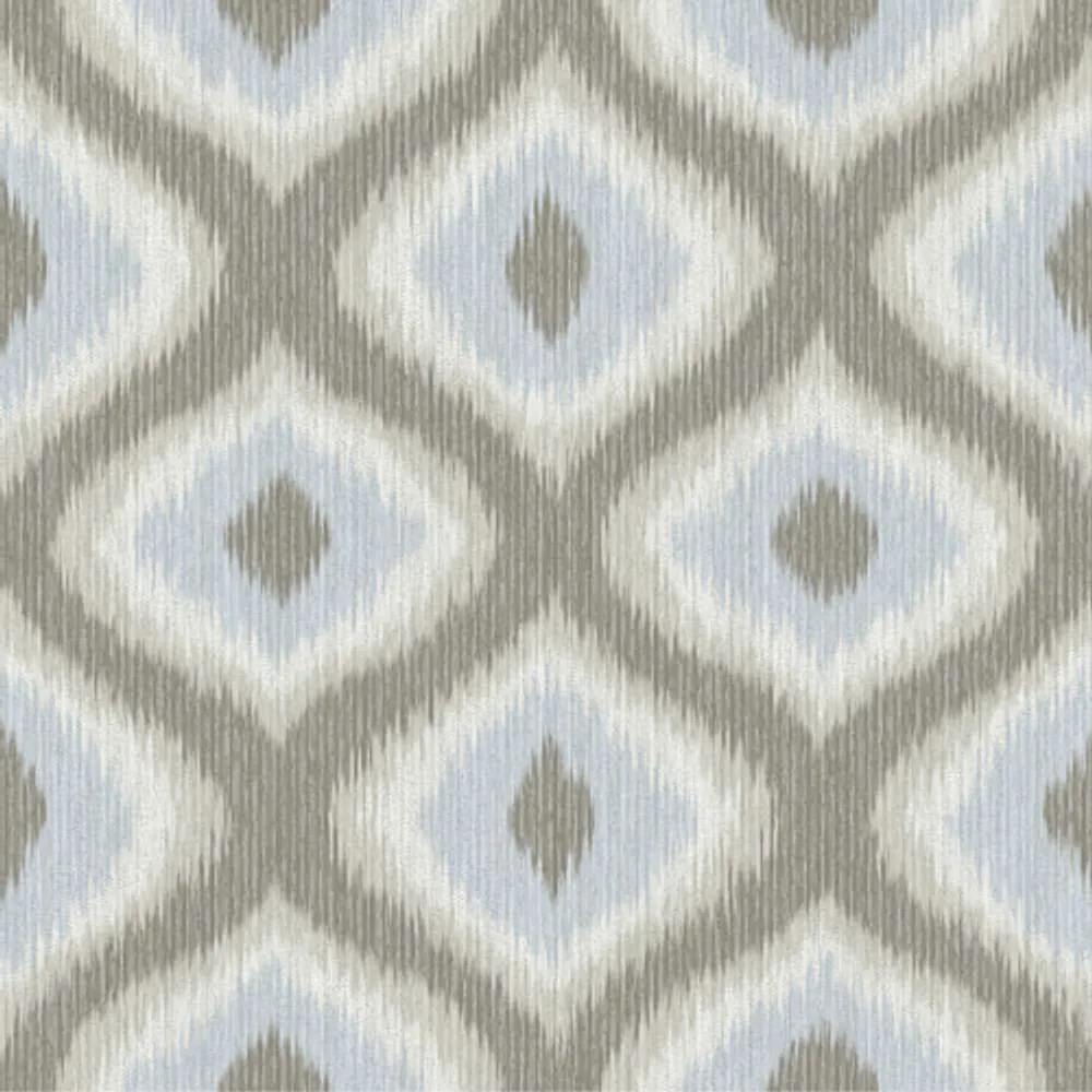 A-Street Prints Geometrie Abra Ogee Wallpaper - Grey