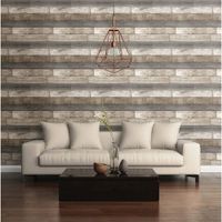 A-Street Prints Reclaimed Weathered Plank Wallpaper - Grey