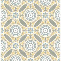 A-Street Prints Solstice Maya Medallion Wallpaper - Yellow