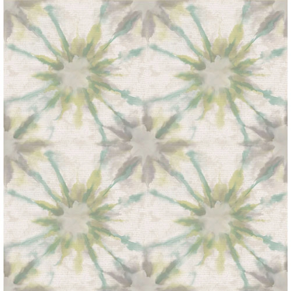 A-Street Prints Kismet Shibori Wallpaper - Iris Turquoise