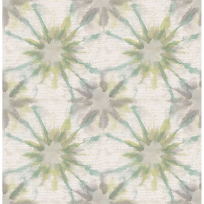 A-Street Prints Kismet Shibori Wallpaper - Iris Turquoise