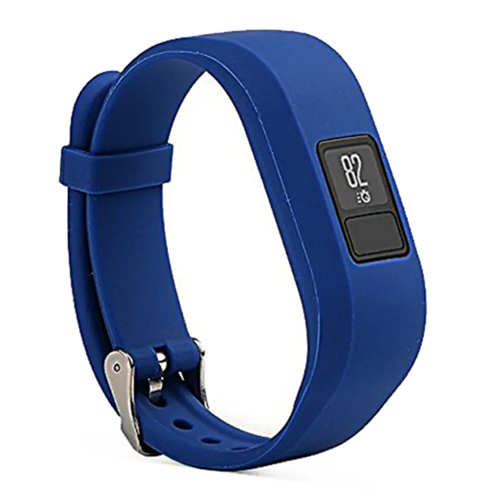 STRAPSCO Silicone Strap for Garmin Vivofit 3 Smartwatch in Royal Blue | Galeries la
