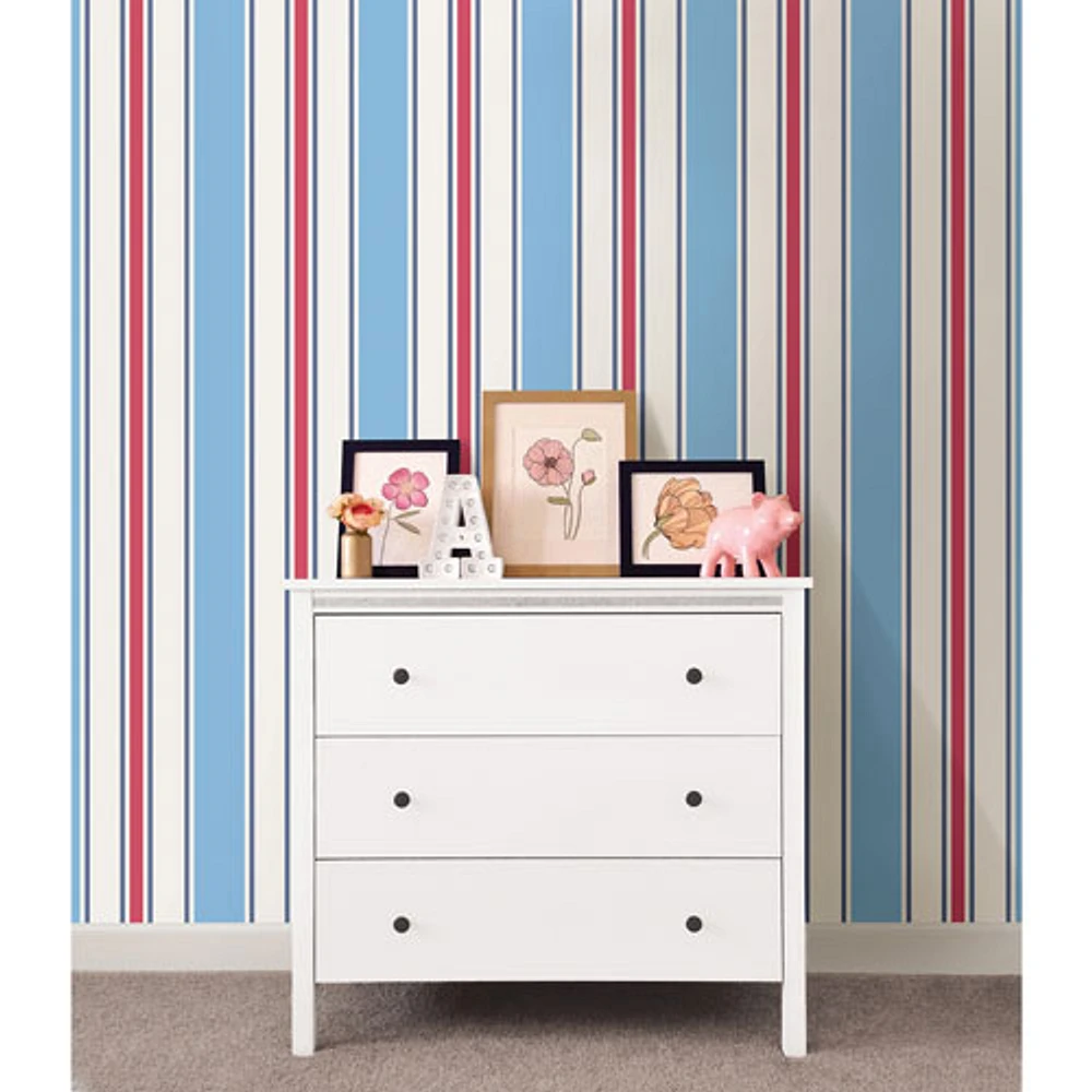 Brewster You Are My Sunshine Stripe Wallpaper