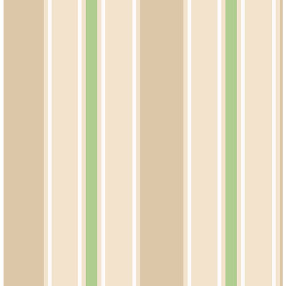 Brewster You Are My Sunshine Stripe Wallpaper - Light Green