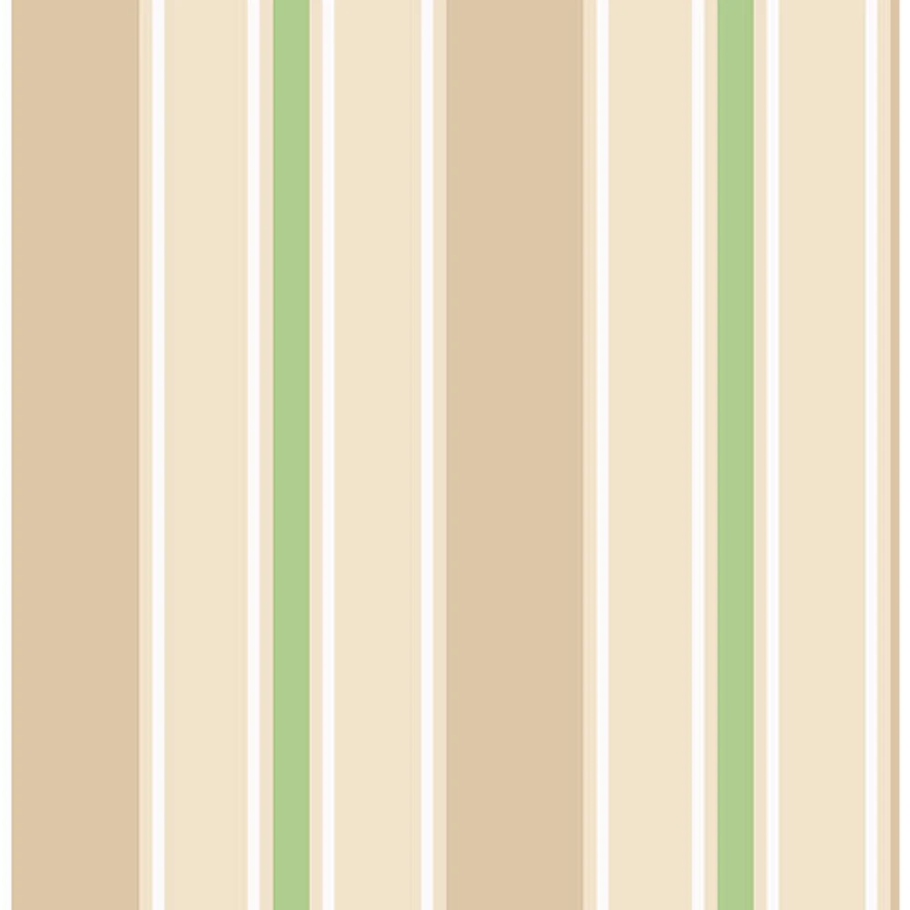 Brewster You Are My Sunshine Stripe Wallpaper - Light Green