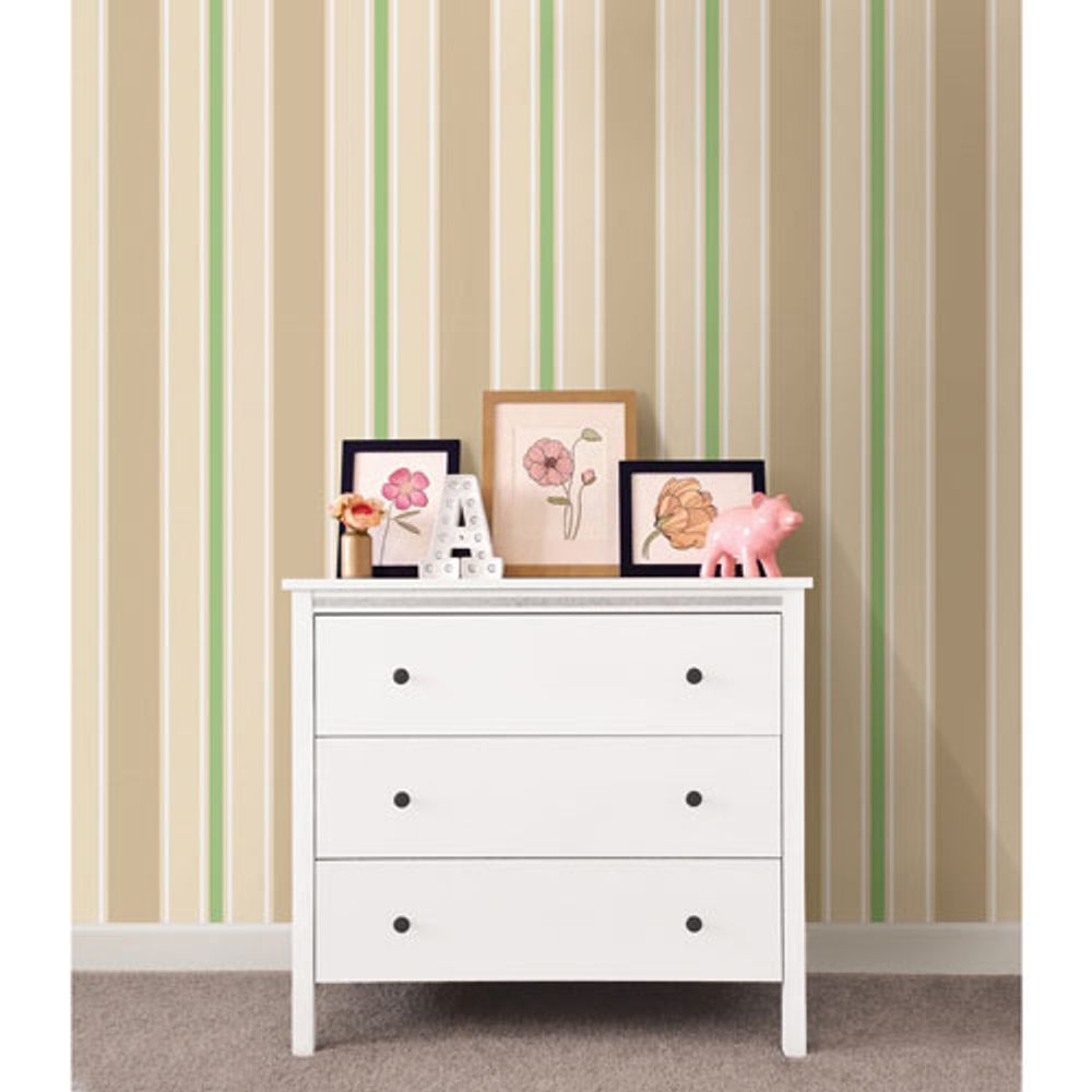 Brewster You Are My Sunshine Stripe Wallpaper