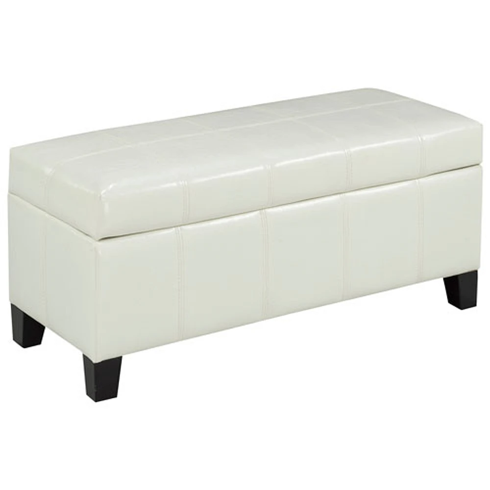 Storage Ottoman - White