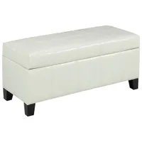 Storage Ottoman - White