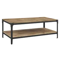 Rustic Country Rectangular Coffee Table - Barnwood