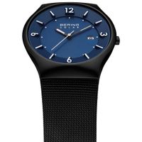 Bering Solar 40mm Men's Analog Casual Watch - Black/Blue