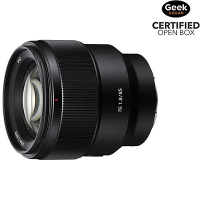 Open Box - Sony E-Mount Full-Frame FE 85mm f/1.8 Portrait Prime Lens