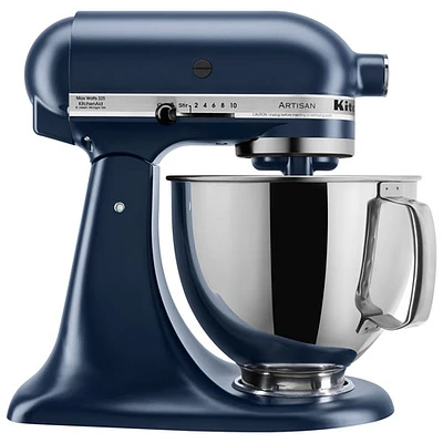 Batteur sur socle à tête inclinable Artisan de KitchenAid - 5 pte - 325 W - Bleu encre