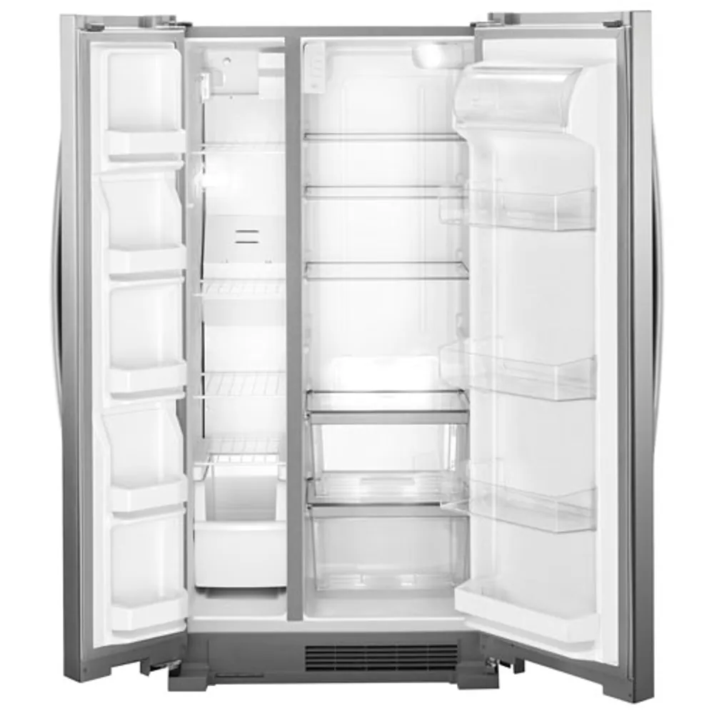 Whirlpool 33" 21.7 Cu. Ft. Side-By-Side Refrigerator (WRS312SNHM) - Monochromatic Stainless Steel