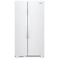 Whirlpool 33" 21.7 Cu. Ft. Side-By-Side Refrigerator with LED Lighting (WRS312SNHW) - White