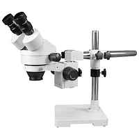 Microscope binoculaire stéréo 7x-45x avec anneau lumineux 144 DEL de Walter Products (WP-3E-IFR07)