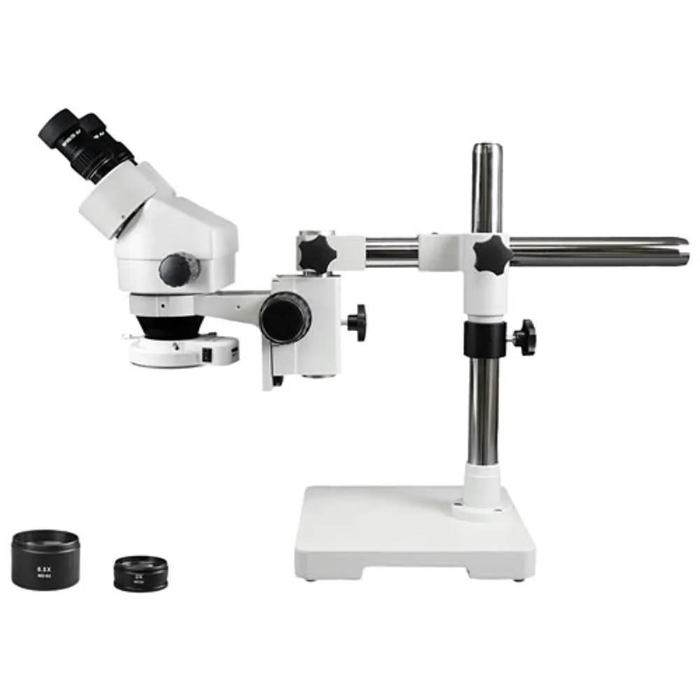 Walter Products 3.5X - 90X Binocular Stereo Microscope with 144-LED Ring Light (WP-3EZ-IFR07)