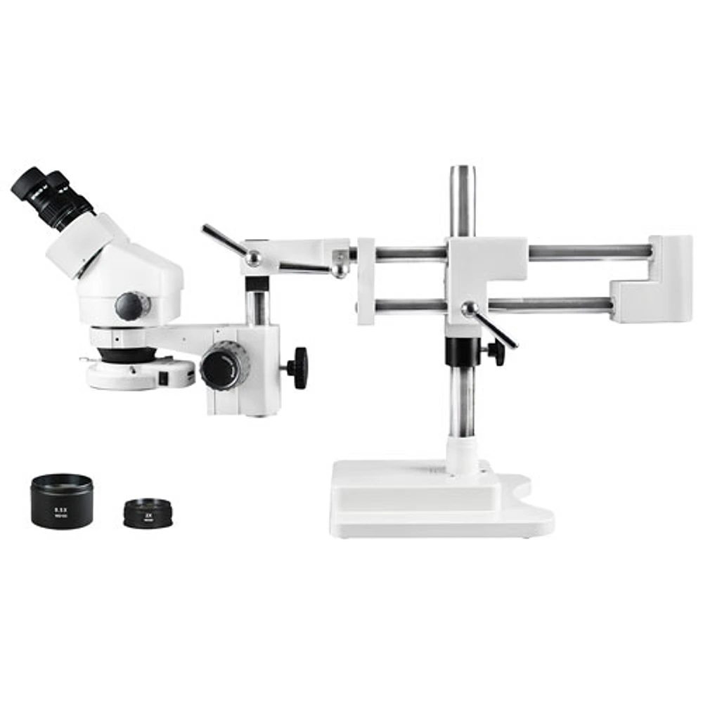 Microscope binoculaire stéréo 3,5x-90x/anneau lumineux 144 DEL de Walter Products (WP-5EZ-IFR07)