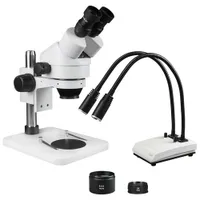 Walter Products 3.5x - 90x Binocular Stereo Microscope with LED Goosneck Dual Light (WP-1EZ-IHL20)