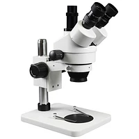 Microscope trinoculaire stéréo 7x à 45x avec éclairage ambiant de Walter Products (WP-1F)