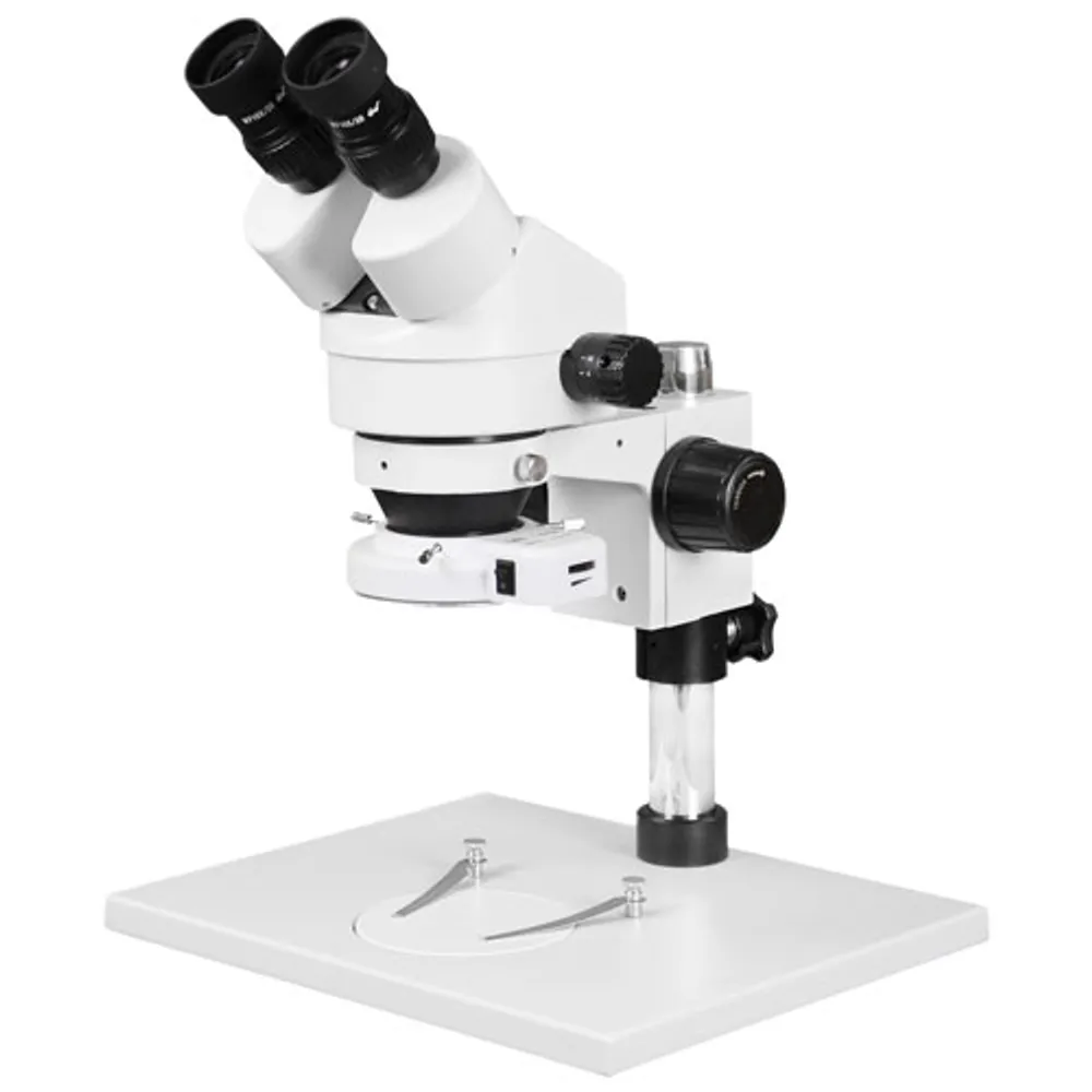 Walter Products 7x-45x Binocular Stereo Microscope with 144-LED Ring Light (WP-1AE-IFR07)