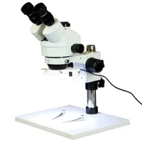 Walter Products 7x-45x Binocular Stereo Microscope with 144-LED Ring Light (WP-1AE-IFR07)