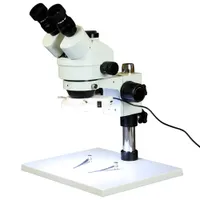 Walter Products 3.5x - 90x Binocular Stereo Microscope with 144-LED Ring Light (WP-1AEZ-IFR07)