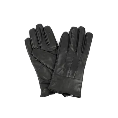 Karla Hanson Women' Deluxe Leather Touch Screen Gloves Black