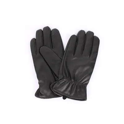 K Hanson Men's Deluxe Leather Gift Box Touch Screen Gloves Black